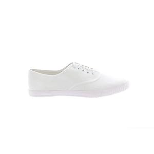 靴 Cheeky EU38/24.5cm Amazon.co.jp: Dek Unisex Lace Up White Canvas Gym Plimsole